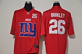 Nike Giants 26 Saquon Barkley Red Team Big Logo Number Vapor Untouchable Limited Jersey,baseball caps,new era cap wholesale,wholesale hats